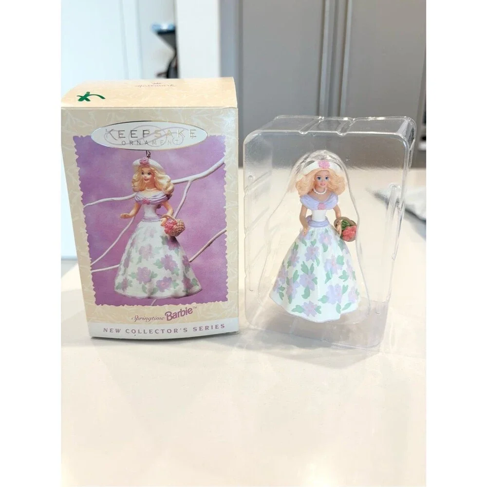 Hallmark Keepsake Ornament 1995 Springtime Barbie Easter Collec 1st in Series